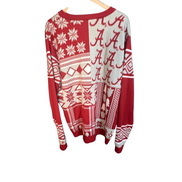 Alabama Crimson Tide Red & White Ugly Christmas Sweater 2XL Knitted Long Sleeve - Picture 4 of 5